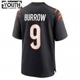 Cincinnati Bengals Tröjor Joe Burrow 9 Nike Svart 2021 NFL Draft - Barn